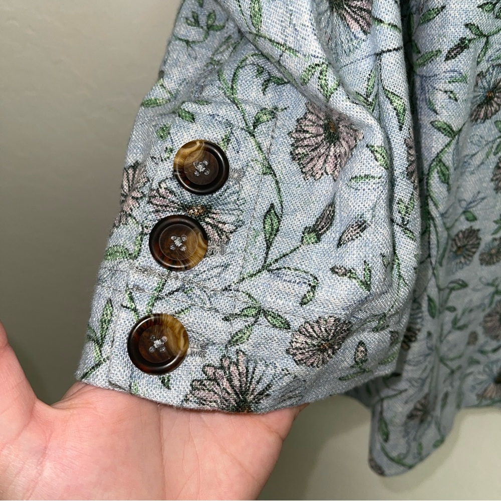 Free People We The Free Floral Print Blazer Size Medium - Picture 4 of 7